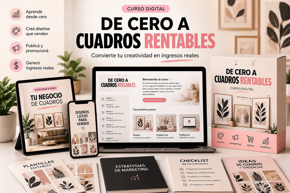 De cero a Cuadros Rentables